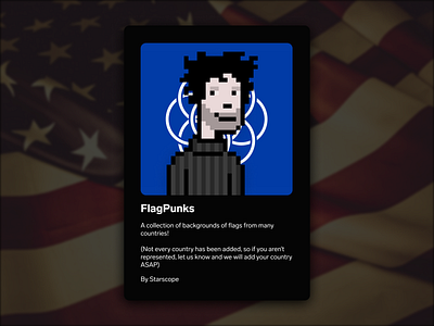 FlagPunks crypto figma graphic design nfts pixelart