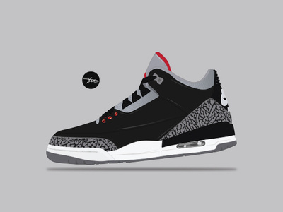 Nike Air Jordan 3 Black Cement