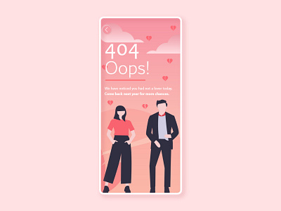 404 Oops! adobe xd design illustration interface interface design mobile app design ui ux vector web