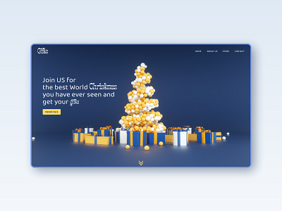 Christmas Party 3d artist adobe xd aftereffects design interface interface design ui ux web website design