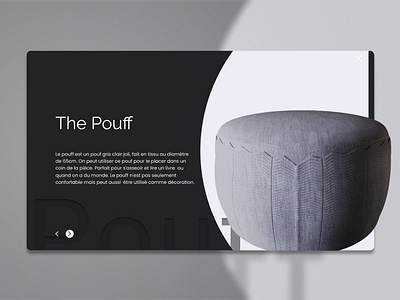 The Pouff 3d artist design ui ux web