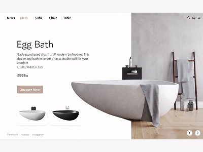 Egg Bath 3d artist adobe xd design interface photoshop ui ux web website design