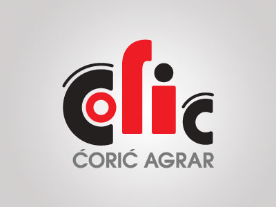 Coric dealer custom lettering letters logo tractor typography
