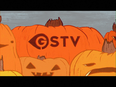 GSTV halloween bumper 2d after effects animation halloween motion graphics