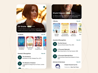 Goodreads Author Screen Revamp UI UX