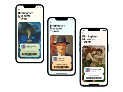 Birmingham Muséums Tickets UI UX Shot app app design art design gallery gallery art mobile museum product design ticket ui ux uxdesign web design