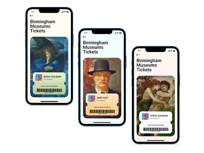 Birmingham Muséums Tickets UI UX Shot