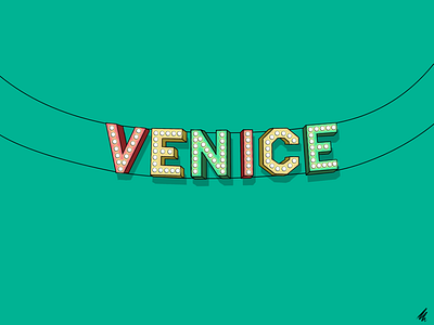 Venice art design graphic los angeles sign sketch venice