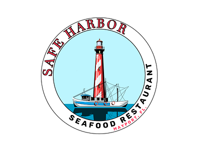 Safe Harbor Mayport Logo brand branding business hospitality logo logo design marketing restaurant seafood