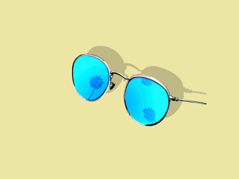 Sunglasses summer sunglasses design sketch draw illustration ray ban
