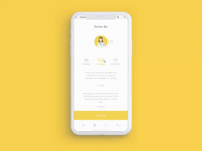 UI Animation / Doctor Bia animation app design illustration ui design ux