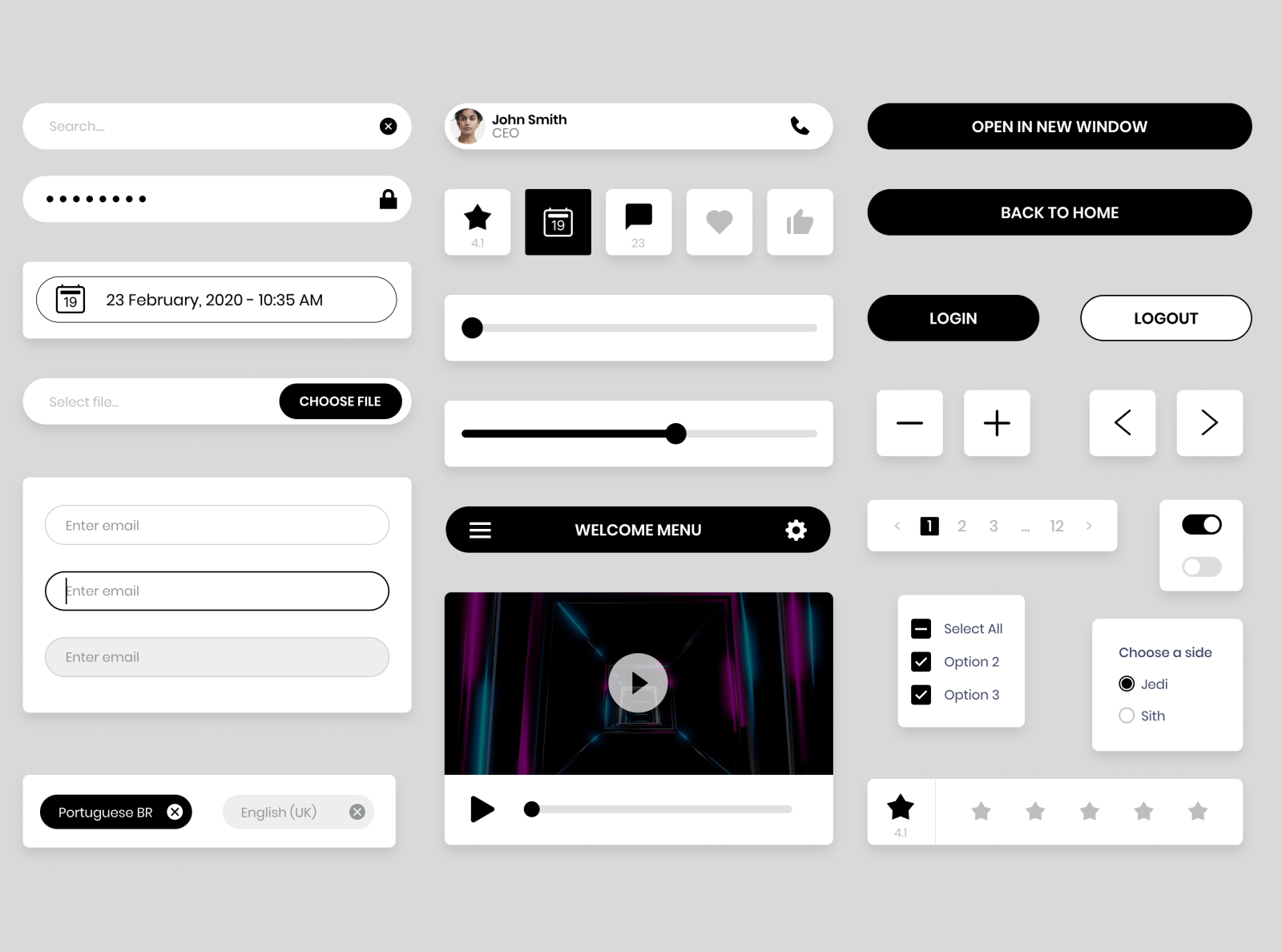 Design System Components by Janine Caetano on Dribbble