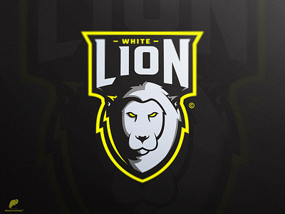 White Lion R6 Team branding design icon identity illustration illustrator logo typography