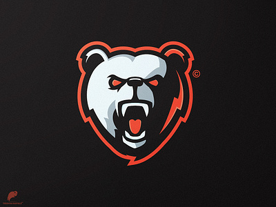 Bear Mascot Logo Secondary
