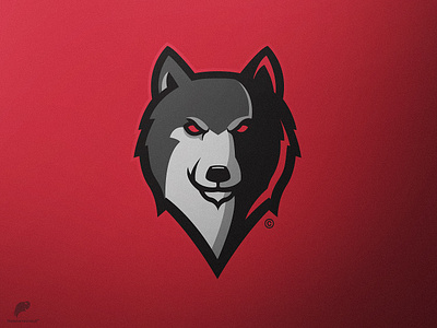 Wolf Mascot Logo Secondary branding design icon identity illustration illustrator lettering logo type typography