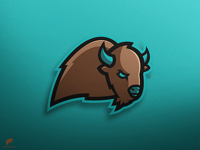 TheSnowyBuffalo Mascot Logo Secondary branding design icon identity illustration illustrator lettering logo type typography