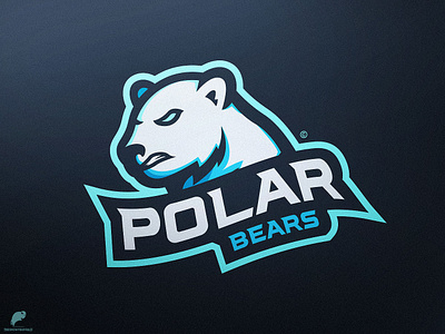 Polar Bear Mascot Logo Primary branding design icon identity illustration illustrator lettering logo type typography