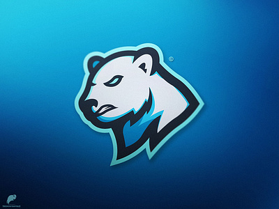 Polar Bear Mascot Logo Secondary branding design icon identity illustration illustrator logo