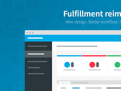 Fulfillment reim app browser landing page menu pattern