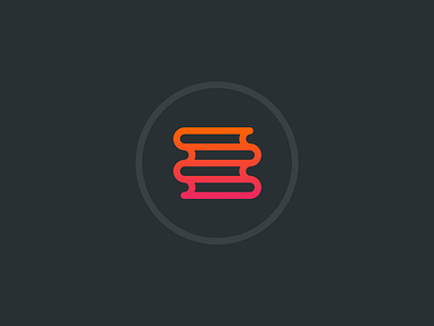 Bookstack Logo Concept app icon books logo