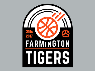 Hoops Decal 3 basketball decal hoops sticker tiger paw tigers