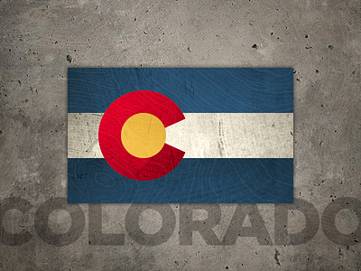 Colorado colorado concrete flag state texture