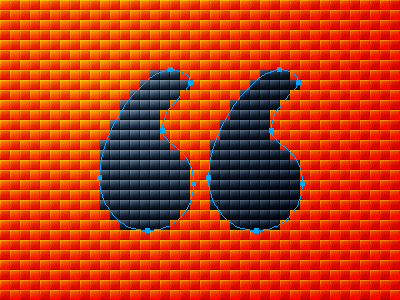 Cooper Pixels orange pixels vector