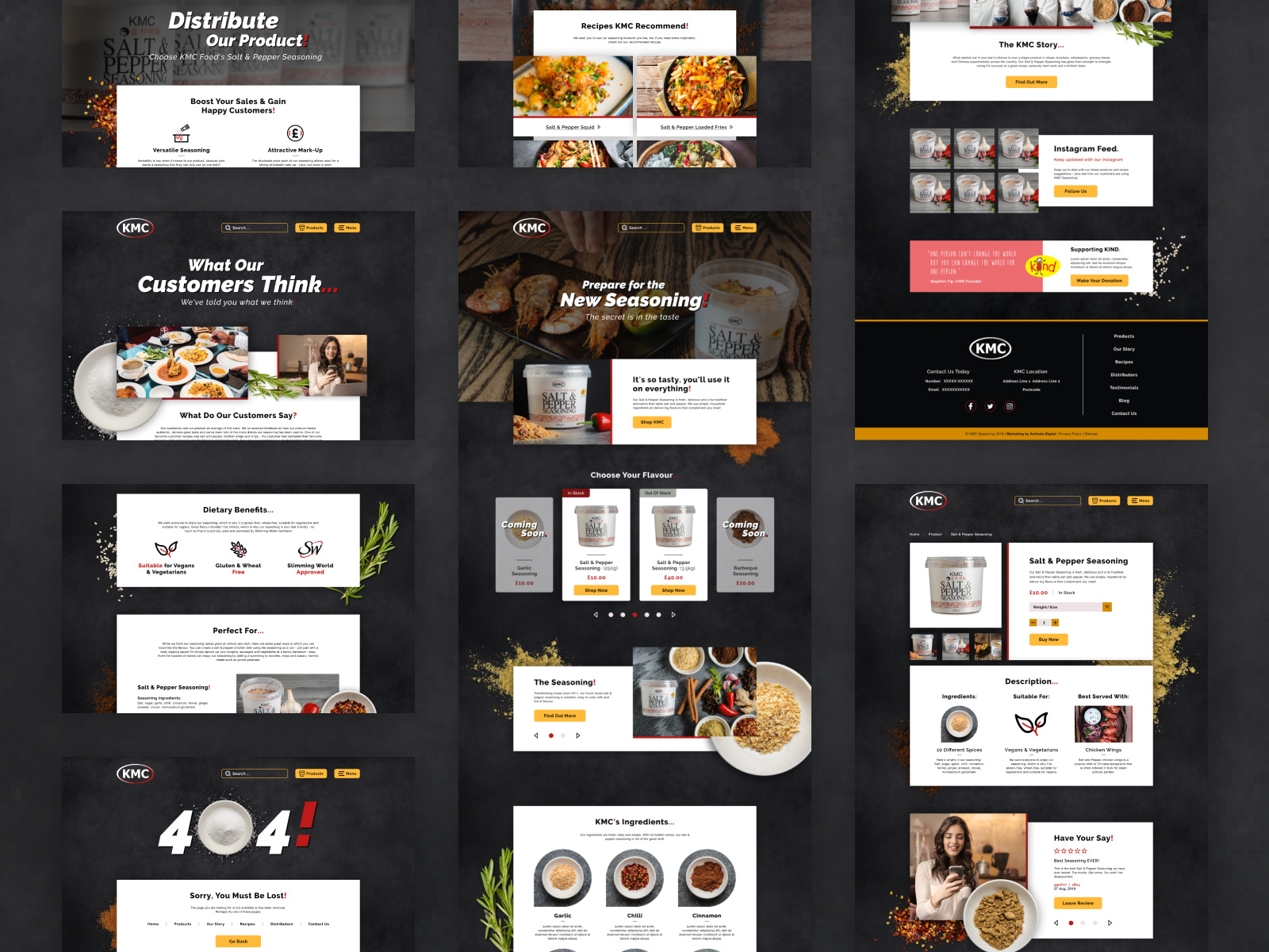 KMC Salt & Pepper Seasoning by FJK.E Design for Activate Digital on Dribbble KMC Salt & Pepper Seasoning by FJK.E Design for Activate Digital on Dribbble