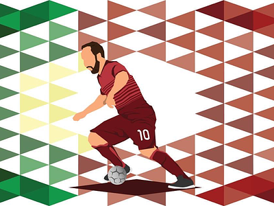 Ricardinho - Futsal colour design football futsal geometric graphic design greatest illustration illustrator player portugal
