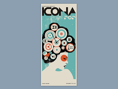 Poster Icona Pop design gig poster illustration poster art poster design silkscreen print typography