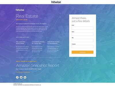 Hitwise Landing Page