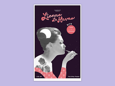 Poster Lianne Las Havas color concert poster design gig poster poster poster art poster design silkscreen print typography