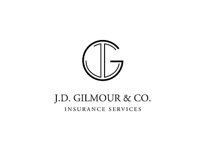 JD Gilmour Insurance Company Logo branding corporate branding corporate identity design insurance logo logo design branding logodesign logos minimal minimalist logo sans serif serif typogaphy