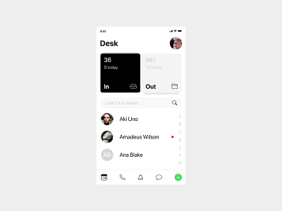 Desk App affinity designer design grafician minimal minimalist ui uidesign ux
