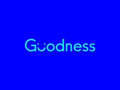 Goodness blue branding design goodness grafician logo logotype minimal minimalist simple type typography vector