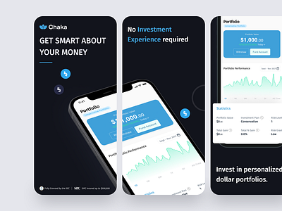 Smart invest appstore screenshots design