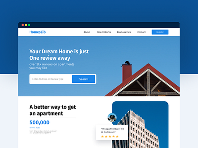 Homeslib -  apartment reviews platform