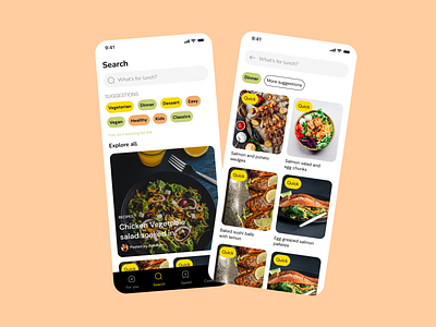 Food recipe app exploration