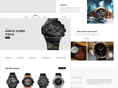 E commerce wristwatch store desktop inspiration online store store ui watch watch store web design web ui wristwatch