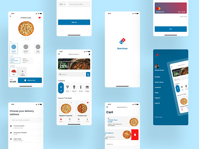 Pizza app (Dominos Redesign)