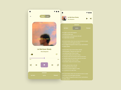 Material You Music app android android 12 inspiration material material you minimal music music app ui design user interface user interface design