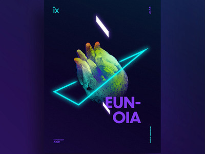 Experimental Poster 002 aftereffects eunoia illustration motion graphics motion media neon poster poster art poster collection posterdesign