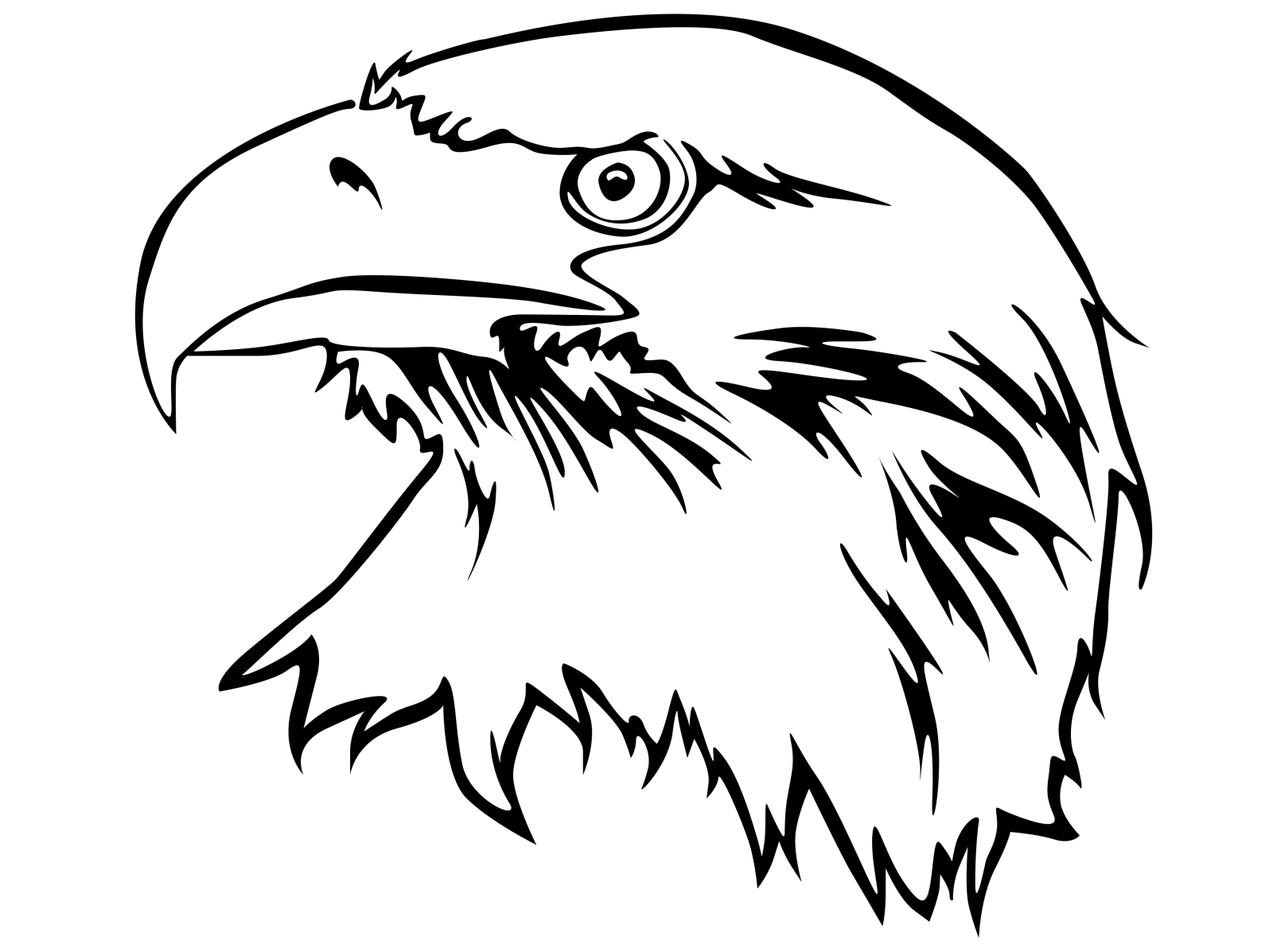 Eagle Head Coloring Pages