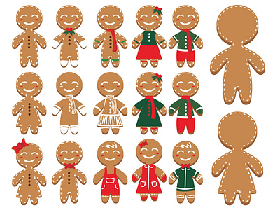 Gingerbread vector