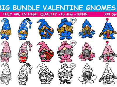 Valentine Gnome design gnome graphic design illustration inspiration valentine vector