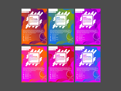 Art Festival Poster Gradation Design inspiration art poster branding business design event poster festival poster illustration inspiration inspiration design inspirations poster poster a day poster art poster design posters studio template typography vector