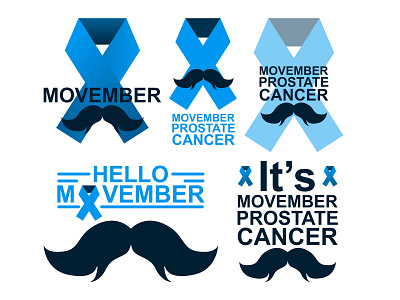 awareness Movember Prostat Cancer awareness cancer design event illustration prostat cancer studio typography vector