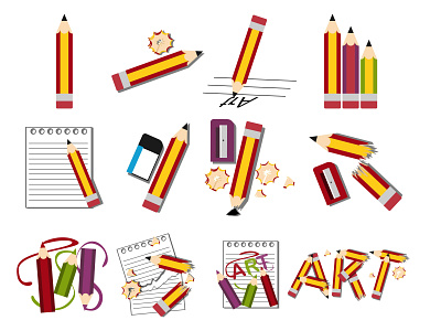 Pencil Vector business design illustration inspiration note pencil pencil art pencil drawing studio vector