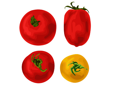 Tomato Vector design fruit fruit illustration fruits illustration inspiration salad tomato tomatoe tomatoes vector vegetable vegetables vegetarian