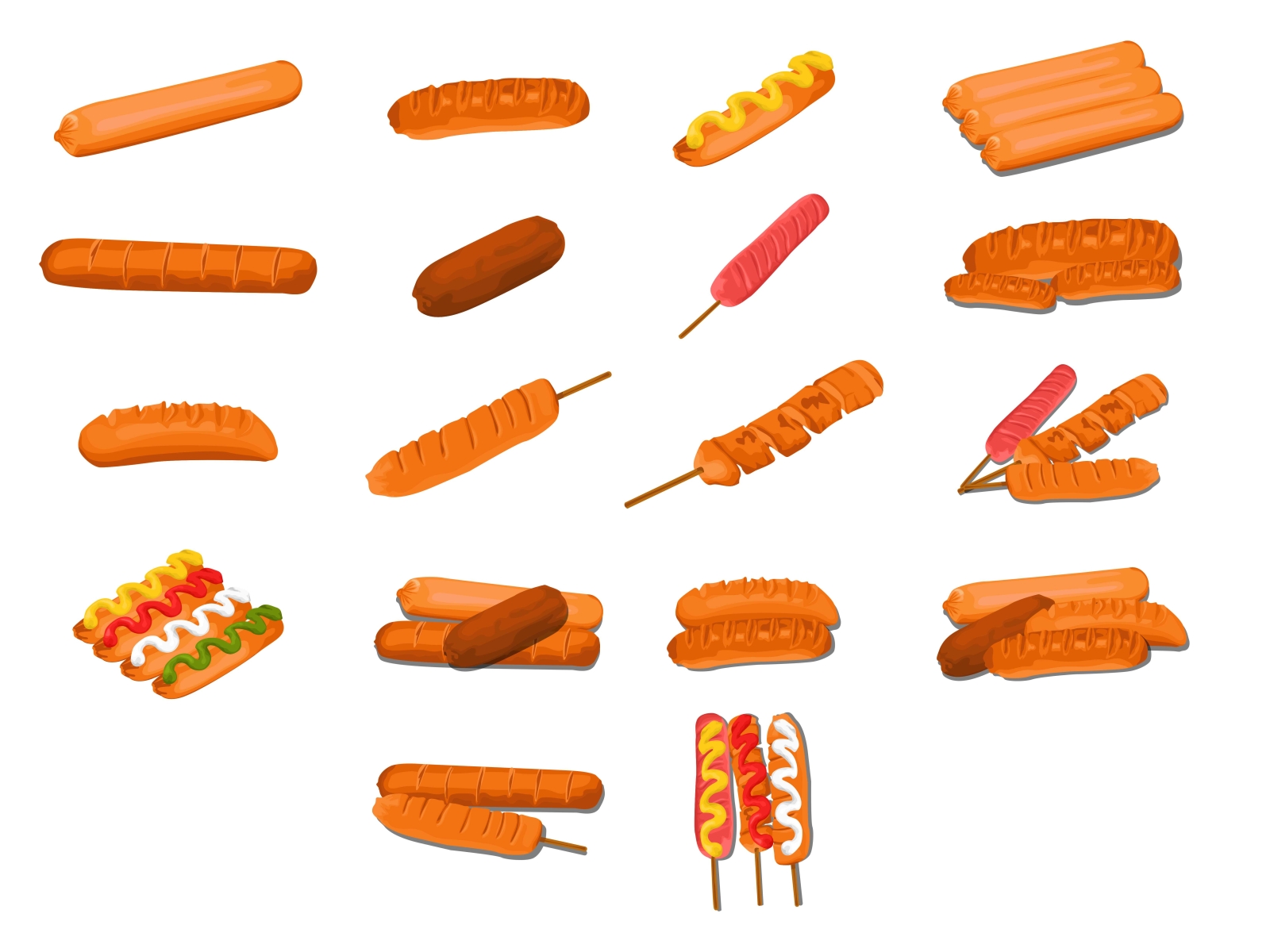 Sausage Vector By Arief Sapta Adjie On Dribbble